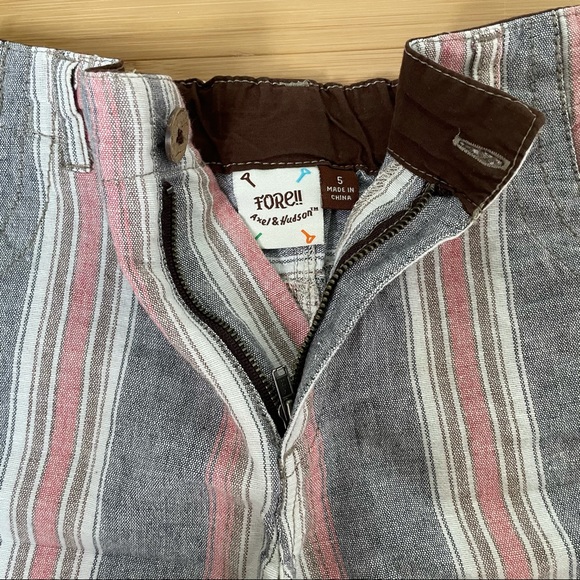 Fore!! Axel & Hudson Boys Striped Shorts - 5 - Picture 6 of 11